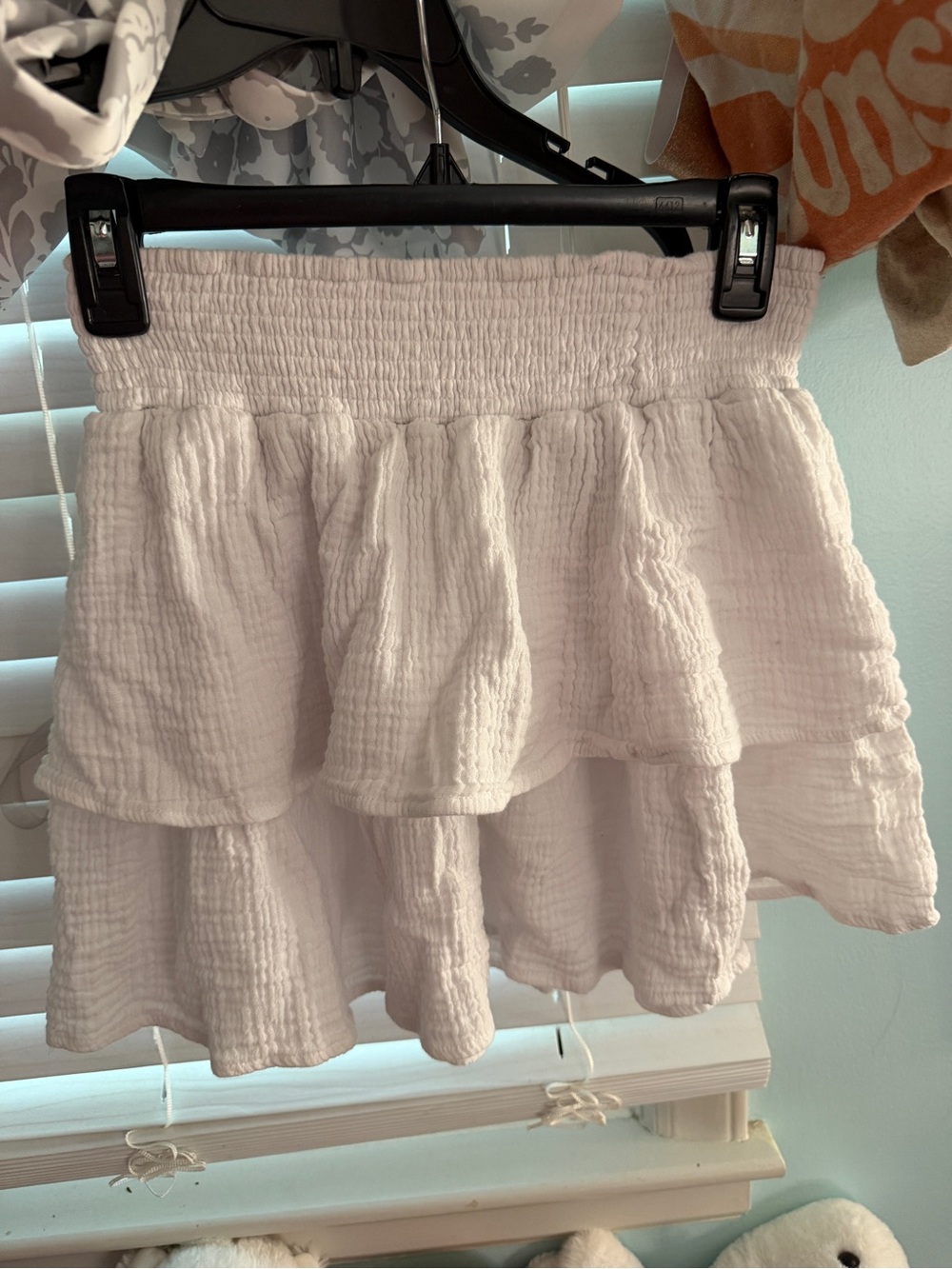Women's White Tiered Ruffle Skirt Franscesca’s